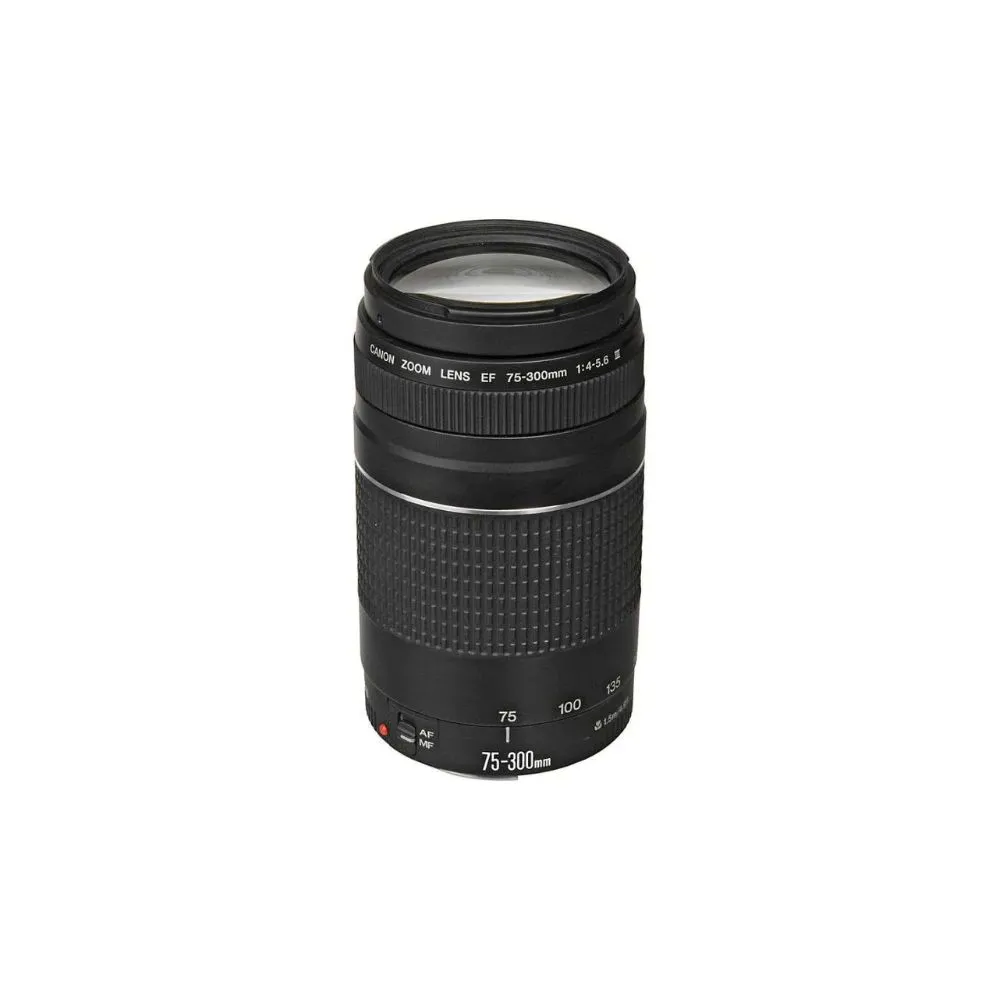 Canon EF 75-300mm f/4-5.6 III telephoto zoom lens extended