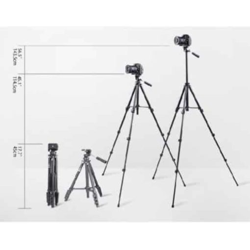 Benro T560 portable travel tripod with integrated 3-way pan head
