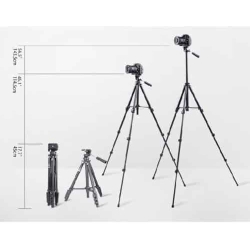 Benro T560 portable travel tripod with integrated 3-way pan head