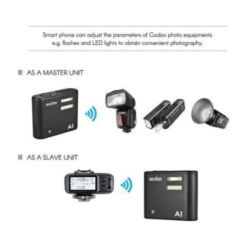 Godox A1 wireless flash and trigger for iPhone photography