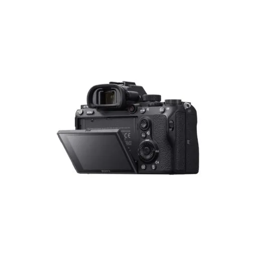 Sony a7 III showing tilting touchscreen and control dial