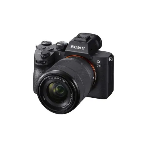 Sony a7 III showing tilting touchscreen and control dial
