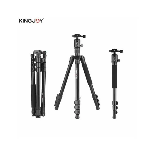Kingjoy G555+G0 4-Section Travel Tripod Detachable Monopod
