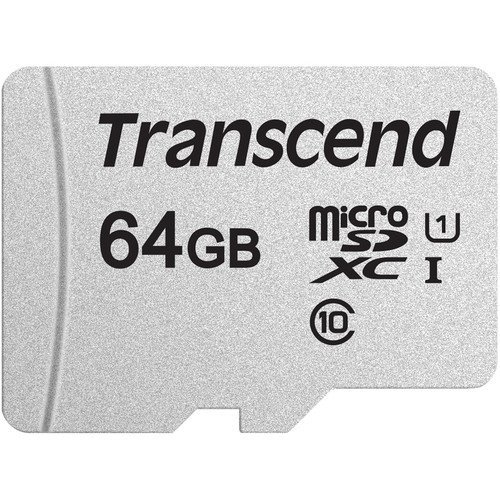 Alternative view of Transcend 64GB 300S UHS-I microSDXC Memory Card with SD Adapter