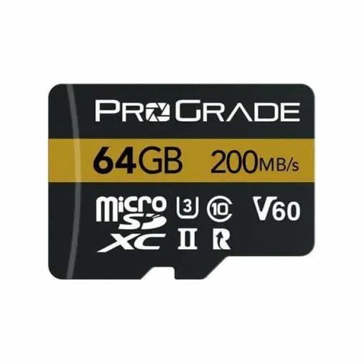 ProGrade Digital 64GB UHS-II microSDXC Memory Card with SD Adapter