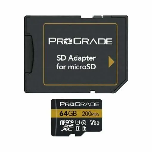 Alternative view of ProGrade Digital 64GB UHS-II microSDXC Memory Card with SD Adapter