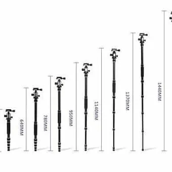 HPUSN 035 Pro + hp223 carbon fiber portable tripod suit for camera carbon fiber portable tripod suit for camera - Image 5