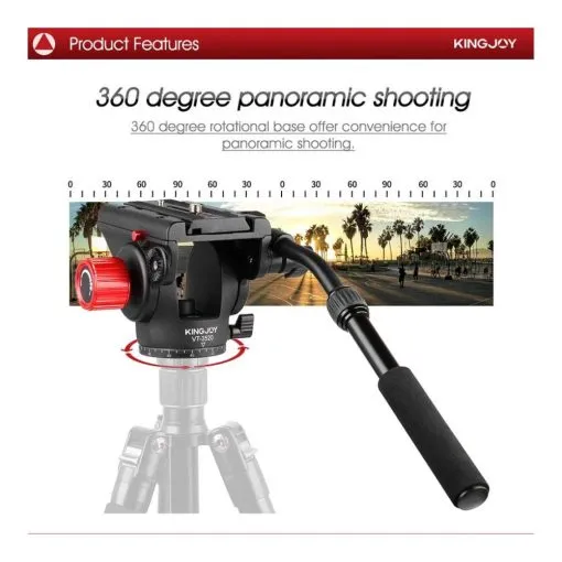 Widewing Kingjoy VT-3520 360 Panoramic Fluid Head - Image 5