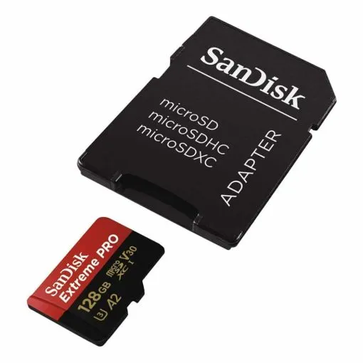 Alternative view of SanDisk Extreme Pro SDXC UHS-I U3 A2 V30 128GB + Adapter