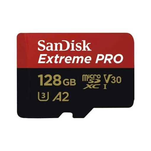 SanDisk Extreme Pro SDXC UHS-I U3 A2 V30 128GB + Adapter