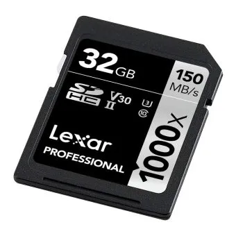 Alternative view of Lexar Professional 1000X 32GB SDHC UHS-II Card