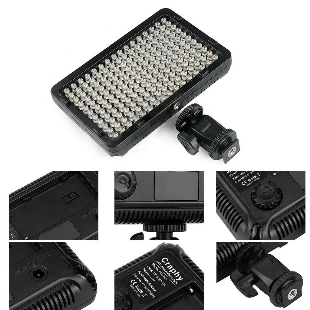 Ultra Compact LED Video Light Dimmable Panel, PT-176S - Image 7