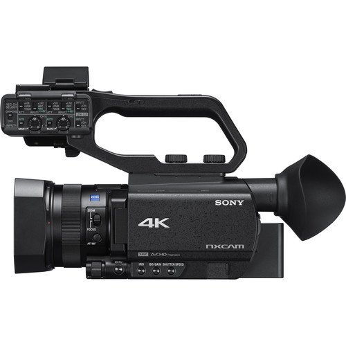 Alternative view of Sony HXR-NX80 4K NXCAM with HDR & Fast Hybrid AF