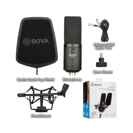 Alternative view of BOYA BY-M1000 Professional Large Diaphragm Condenser Microphone