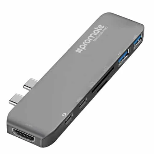 Promate MacHub Speed USB Type-Câ„¢ Hub with Thunderbolt 3