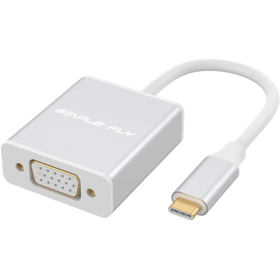 USB C TO VGA Adapter, USB 3.1 Type C (USB-C) to VGA Adapter With Aluminium Case