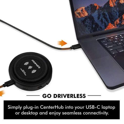 Promate Centerhub All-in-One USB-C™ Hub with 100W - Image 4