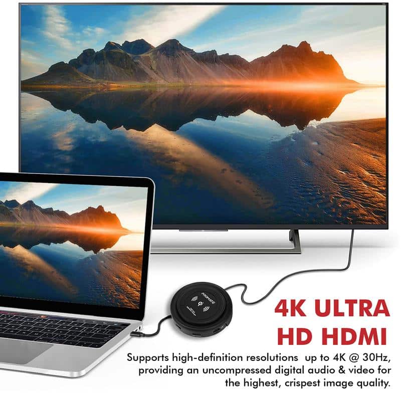 Promate Centerhub All-in-One USB-C™ Hub with 100W - Image 7