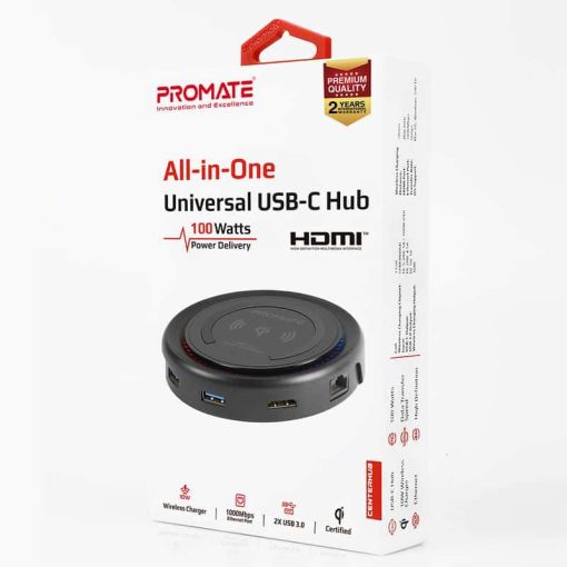 Promate Centerhub All-in-One USB-C™ Hub with 100W - Image 8