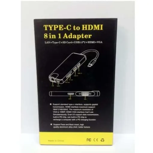Alternative view of Type-C to HDMI 8 in 1 Adapter For Macbook