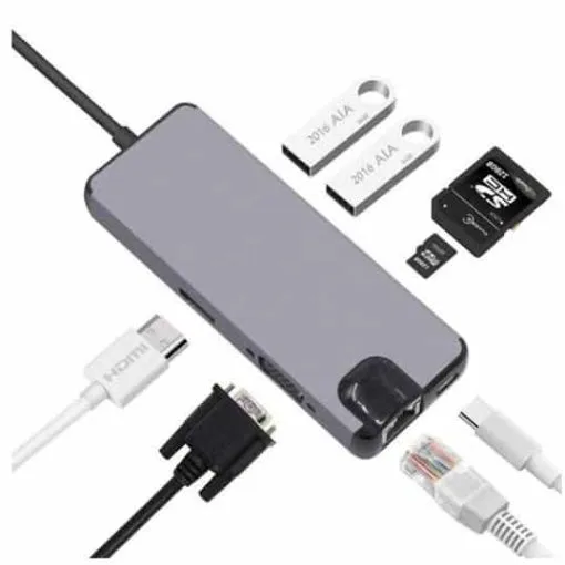 Type-C to HDMI 8 in 1 Adapter For Macbook