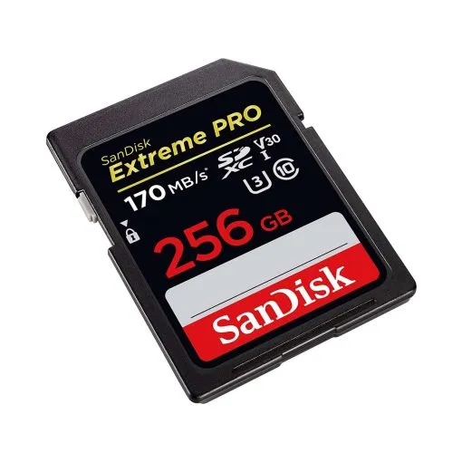 Alternative view of SanDisk 256GB Extreme PRO SDXC UHS-I Card - C10, U3, V30, 4K UHD, SD Card