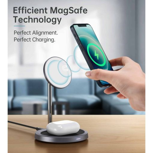 Choetech 2 in 1 Magnetic Wireless Charger (with Type-C to Type-C 15W Cable) - Image 6