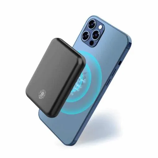 Alternative view of Green Magnetic Suction Power Bank 5000mAh
