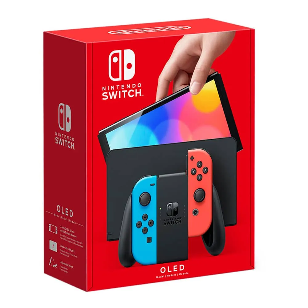 Nintendo Switch – OLED Neon Blue & Red - Image 5