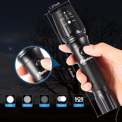 Alternative view of PHIXTON Rechargeable Flashlights High Lumens, Super Bright 5000 LMS L2 LED Flashligh