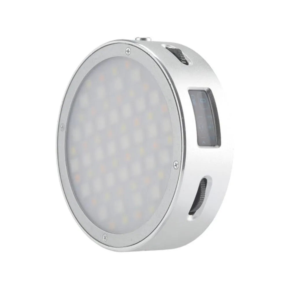 Godox Round Mini RGB LED Magnetic Light (Silver)