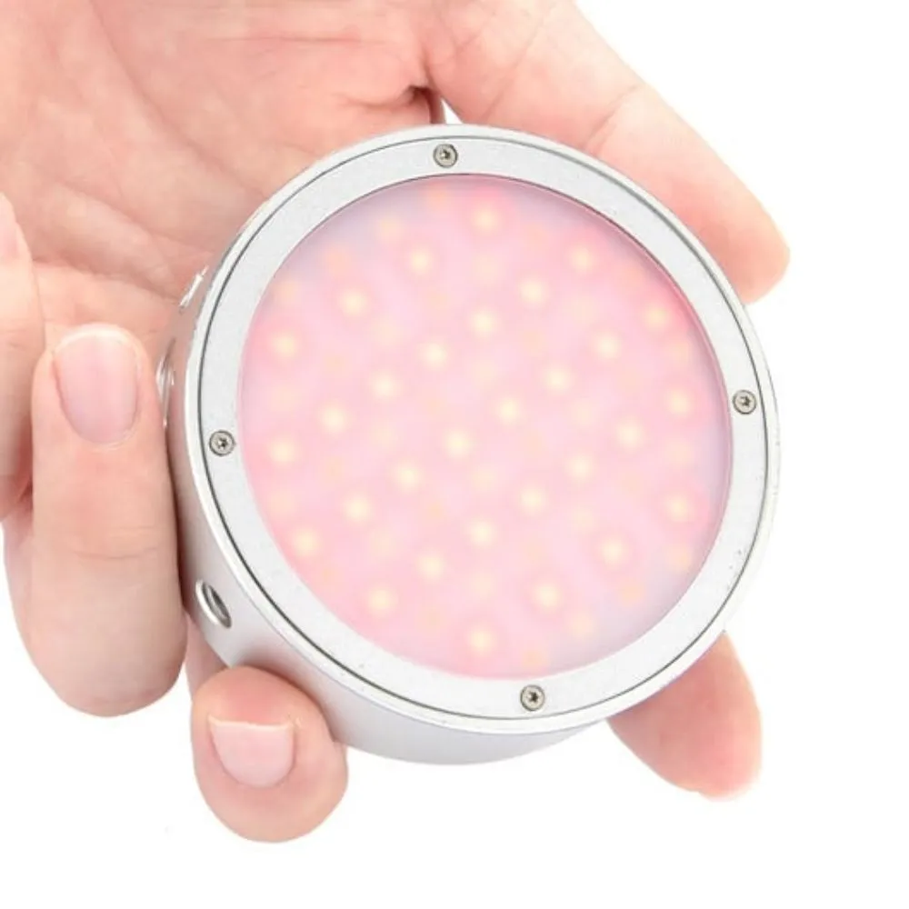 Godox Round Mini RGB LED Magnetic Light (Silver) - Image 3
