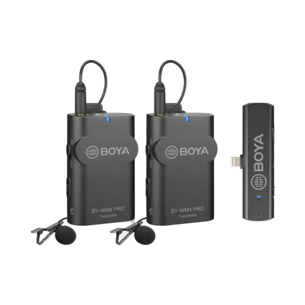 BOYA BY-WM4 PRO-K4 Two-Person Digital Wireless Omni Lavalier
