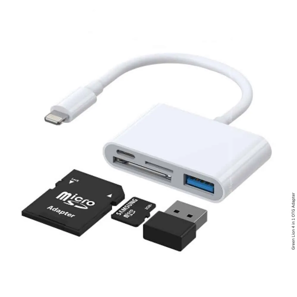 Green Lion 4 in 1 Lightning OTG Adapter