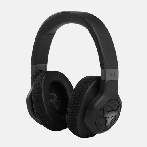 JBL Under Armour Project Rock Wireless Over-the-Ear Headphones - Black
