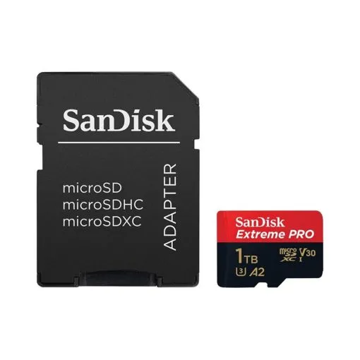 SanDisk Extreme PRO microSDXC UHS-I Memory Card 1 TB + Adapter