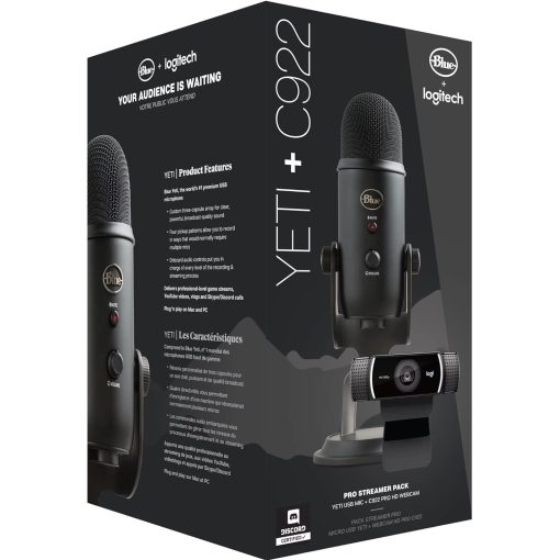 Blue Yeti USB Microphone & Logitech C922 Pro HD Webcam - Image 5