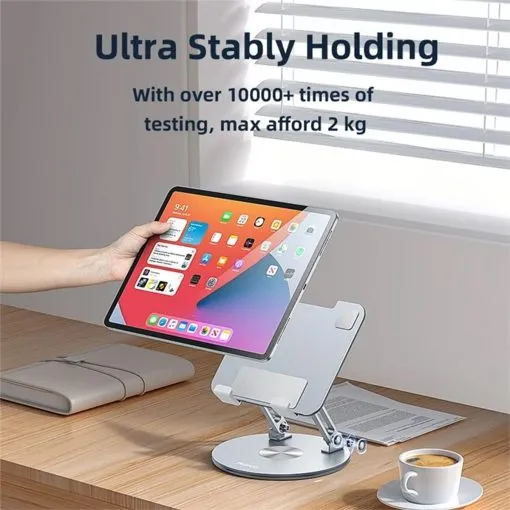 Alternative view of YESIDO C293 Tablet Holder 360 Degree Rotating Desk Stand