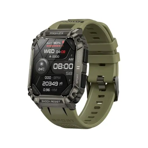 Promate XWatch-S19 Smartwatch With Wireless BT Calling - Green