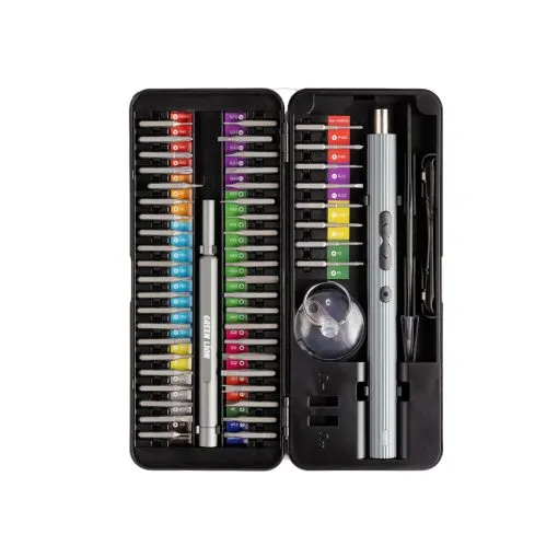 Green Lion 58 IN 1 Electric Screwdriver Set - Black