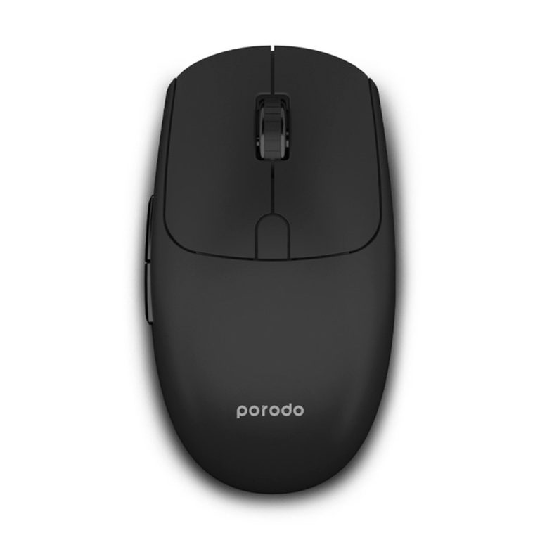 Porodo 2 in 1 2.4G Wireless Office Mouse – Black