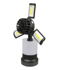 Porodo 3 in 1 Ambient Light/Lamp/ Cooling Fan With 4 Light Modes