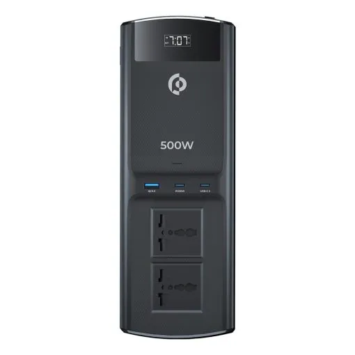 Alternative view of Powerology 500W Universal Multi-Port Car Inverter with Dual USB-C Output