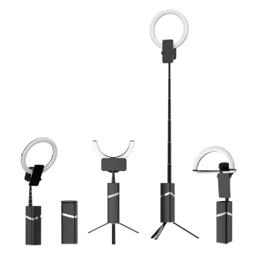 Alternative view of Usams US-ZB250 Multifunctional Live Show LED Ring Light With Tripod