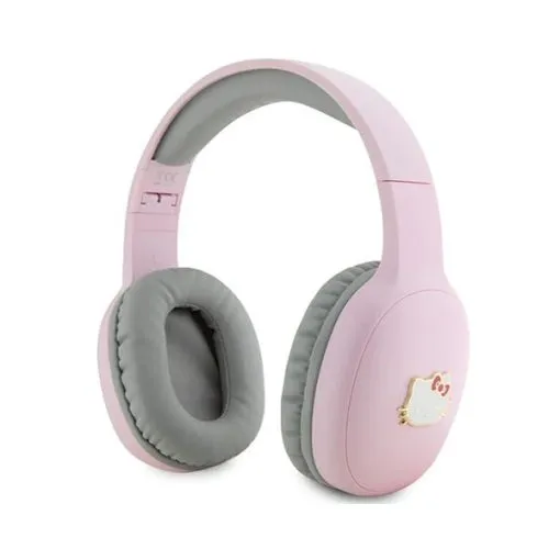 Hello Kitty Metal Logo Bluetooth on-ear headphones - pink