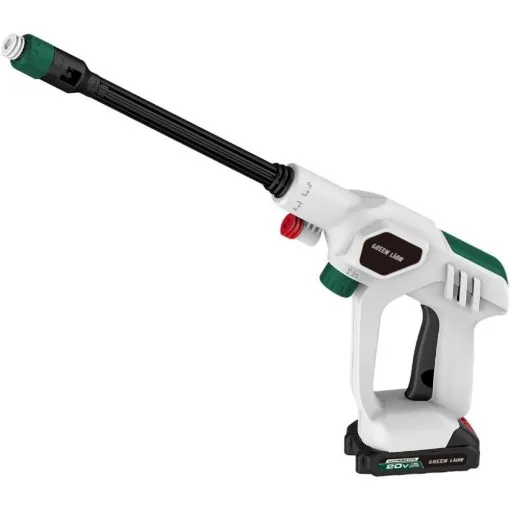 Green Lion Wireless Pressure Wash Gun 130W 2000mAh - White