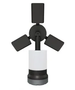 Porodo 3 in 1 Ambient Light/Lamp/ Cooling Fan With 4 Light Modes