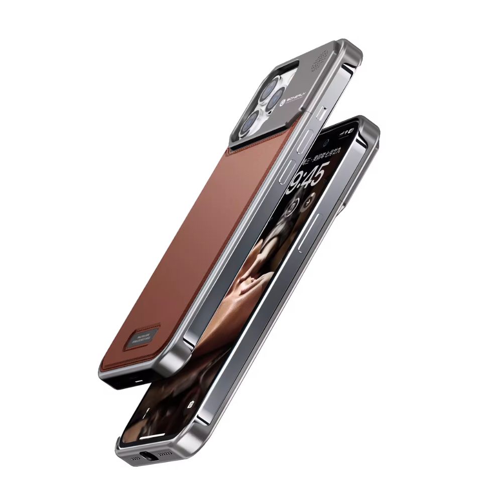 Phone Cover M3 Shockproof Aluminum Alloy Fragrance Leather - Image 2