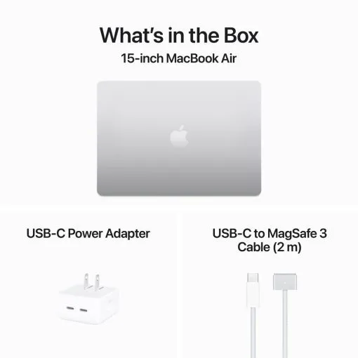 Apple 15" MacBook Air (M3, Silver) MRYP3LL/A - Image 5
