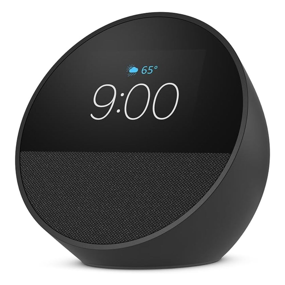 Echo Spot Smart alarm clock with vibrant sound + Alexa